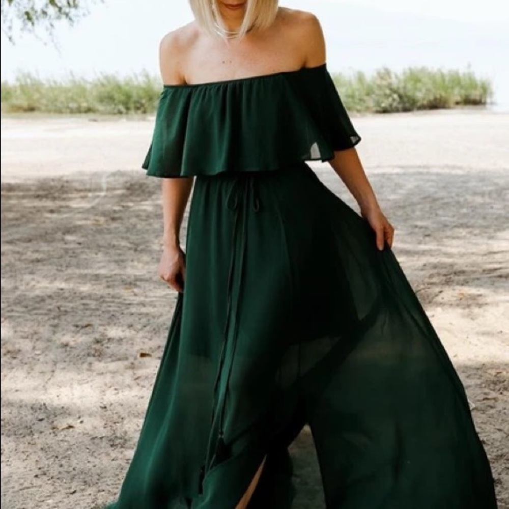 NWT Baltic Born Victoria Off Shoulder Maxi Dress